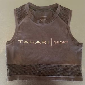 Black Tahiti sport crop top